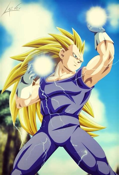 The rigid hair of the super saiyan 2 state becomes flowing and smooth again, and grows down to or sometimes passes the user's waist (unless the user in question is bald, in which case the user is still bald). Ssj3 vegeta | Vegeta super saiyan 3, Vegeta, Dragon ball