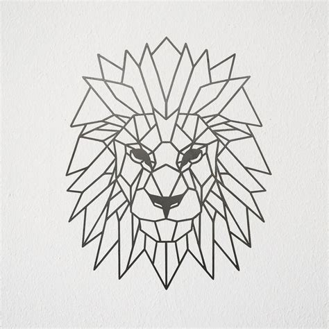 geometric tattoo design #Geometrictattoos | Geometric art animal, Geometric lion, Geometric animals