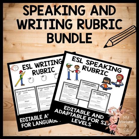Rubrics can include the vocabulary or structures they need to use while narrating. ESL Speaking & ESL Writing Rubric Bundle - WIDA Aligned ...