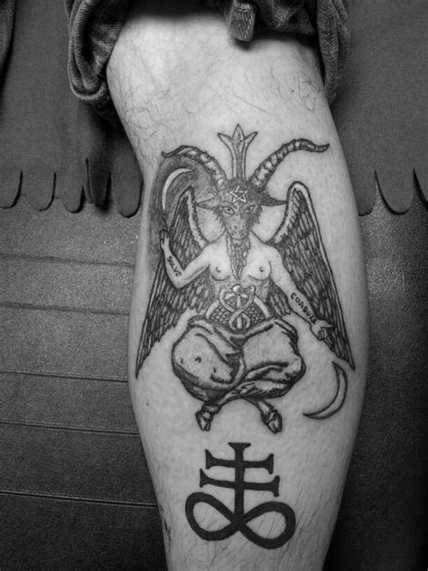 Often, the design will also show low wings, which can appear on the back where wings would actually be. Satanic Tattoos - Scary Satanic Goat Tattoo Designs