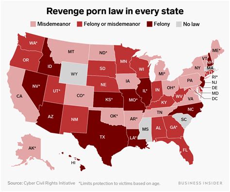 The ban has now become law, on january 6. Map: States where revenge porn is banned, and where it isn ...