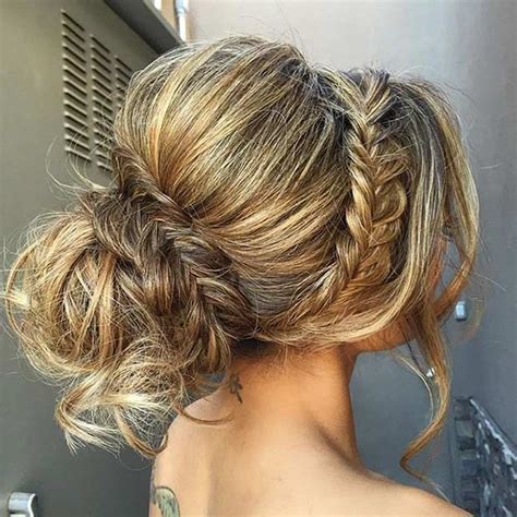 Chignon hairstyles are trendy and simple hairstyles for medium and long hair. 35 Gorgeous Updos for Bridesmaids | StayGlam