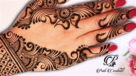Coloring hands, legs with henna paste or mehndi is a popular practice in india. Mahndi Ka Disain - Step By Step Latest Mehndi Design For ...