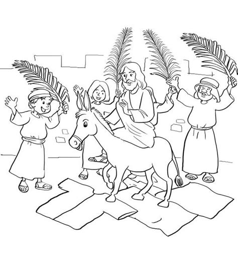 Free palm sunday clipart clipartix in palm sunday coloring page free. Palm Sunday Coloring Pages To Print at GetDrawings.com ...