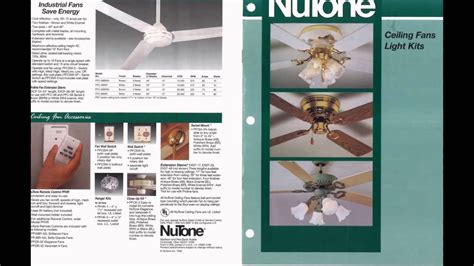 Check spelling or type a new query. Nutone Ceiling Fan Catalog from 1995 - YouTube