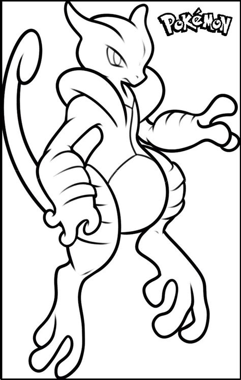 Pokemon mewtwo coloring pages are a fun way for kids of all ages to develop creativity, focus, motor skills and color recognition. Mega mewtwo x coloring page for kids