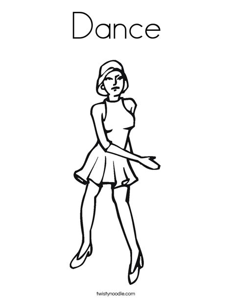 Click to share on twitter. Dance Coloring Page - Twisty Noodle