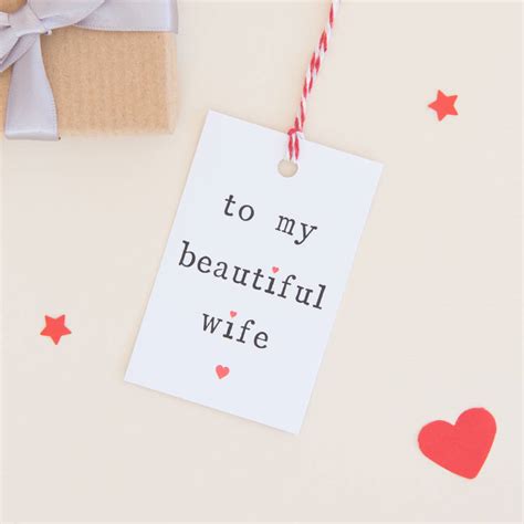 Gift ideas for my wife. 'to My Husband Or Wife' Gift Tag By The Two Wagtails ...