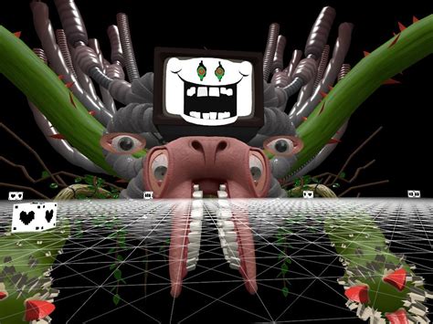 Omega flowey sprite(black and white). My World - Omega Flowey 3d Model Download (#1054401) - HD ...