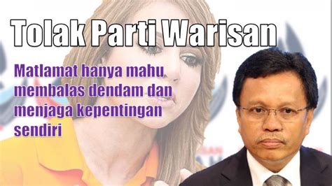 Parti warisan sabah or warisan (sabah heritage party) is a sabah based political party in malaysia. RAKYAT SABAH HARUS TOLAK PARTI WARISAN