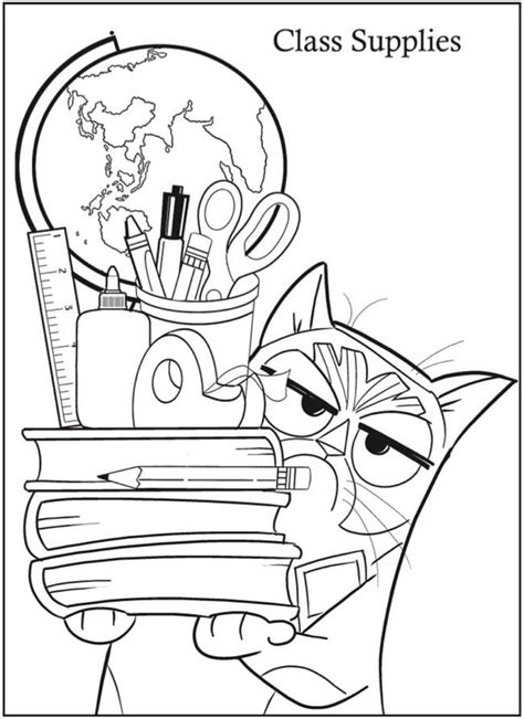 Cats like these are usually bred in… Dover Publications Grumpy Cat Goes to School Mini Coloring ...