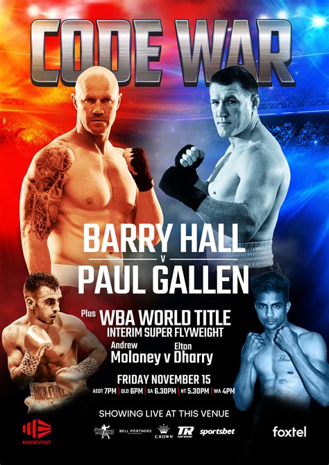 The fight is hall's professional boxing debut, although he. Hall vs. Gallen | The Victoria Hotel Annandale