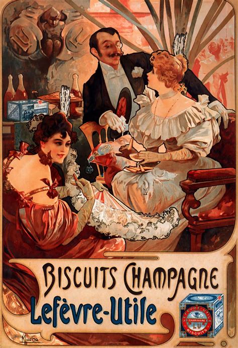 Tous formats possible, bus, metro, concert, urbain ou non. alfons mucha, affiche publicitaire pour les biscuits ...
