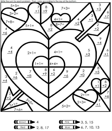 Multiplying numbers larger than 5 with the help of your fingers. Coloring Math Worksheets math coloring worksheets 5th ...