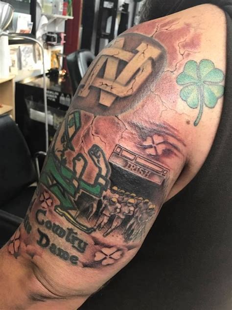 A force for good since 1842. Notre Dame Tattoo | Fighting irish tattoo, Notre dame ...