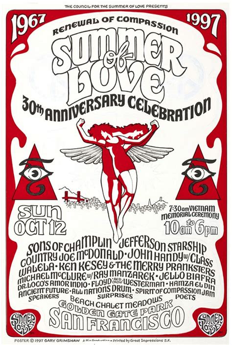 Pieces of a woman 5. GARY GRIMSHAW - Summer of Love 1997 | Concert Posters ...