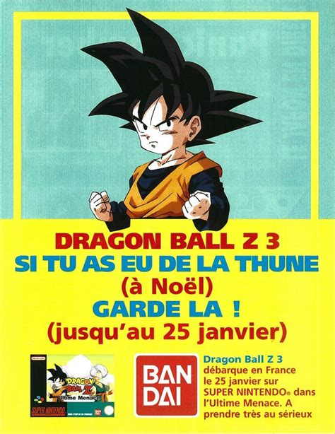 Dragon ball is a japanese anime television series produced by toei animation. Dragon Ball Z 3 - BANDAI -1995 | Super nintendo, Dragon ball z, Dragon