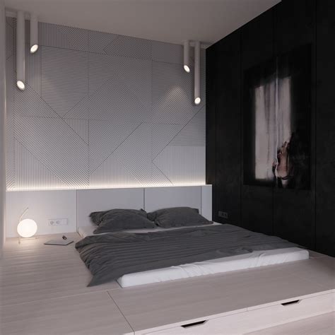 Simple black and white bedroom design. 40 Beautiful Black & White Bedroom Designs