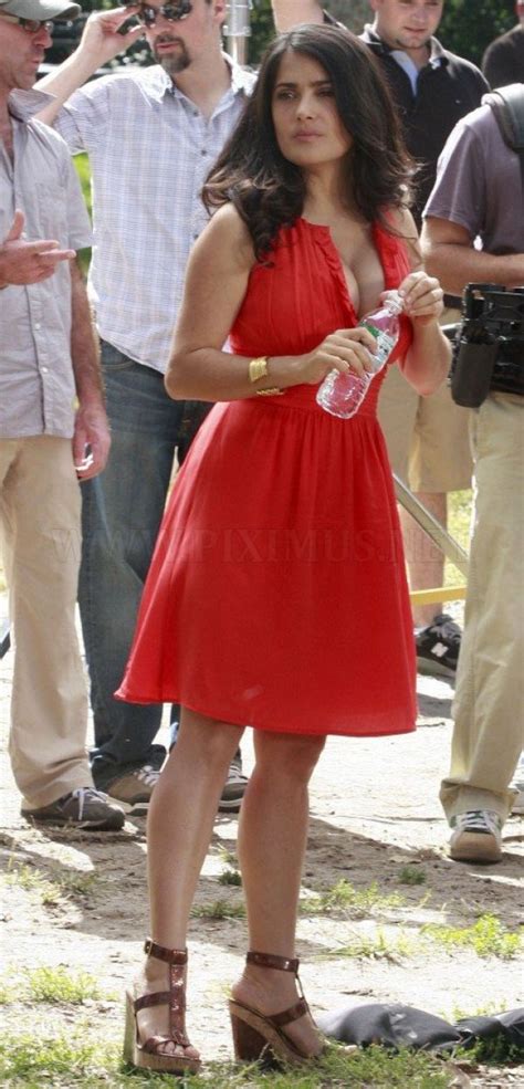 Visit the post for more. asmartkid: Sexy Salma Hayek in red dress