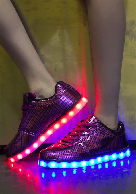 The bulky high top style is an existing basketball trend that allows consistent support and gives you a sense of appeal. Electric Styles Electro Light Up Shoes | Dolls Kill