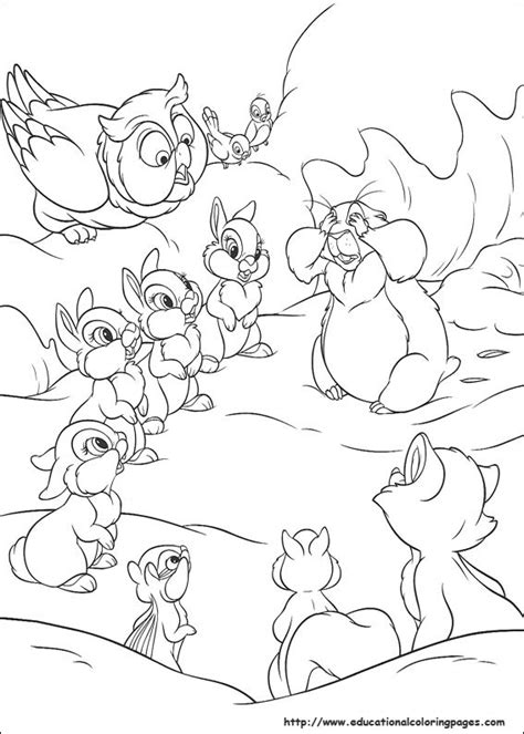 This is an extremely popular cartoon among children and many generations have grown up with this cartoon. Bambi 2 Coloring Pages - Educational Fun Kids Coloring ...