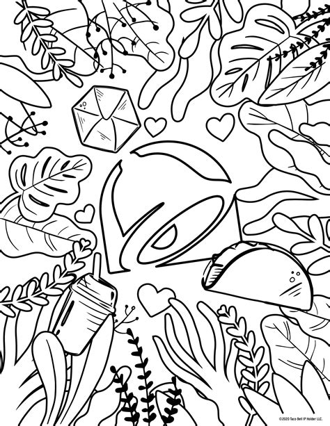 The cast of the film 'frozen': Tacos Coloring Pages - Coloring Home