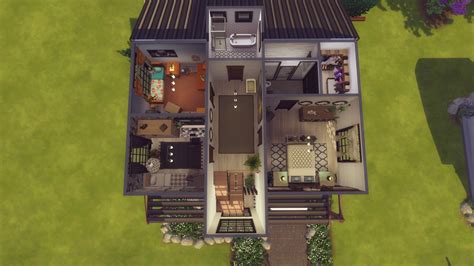 Tall and wide, both with gold details. Mod The Sims - Modern Family home - NO CC 3 bedroom 2.5 bath