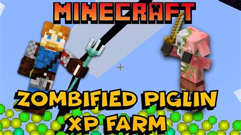 Useful guides about minecraft (java and bedrock editions). How to make a Zombified Piglin XP Farm - Minecraft Bedrock ...