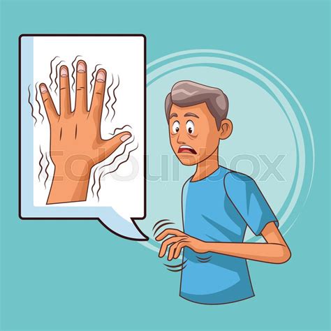 Effects of tocopherol and deprenyl on the progression of disability in early parkinson's disease. Parkinsons disease cartoon icon vector ... | Stock vector ...