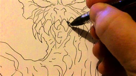 Pen and ink drawings history, types, effects of drawing with pen and ink. Draw A Demonic Idea With An Ink Pen - YouTube