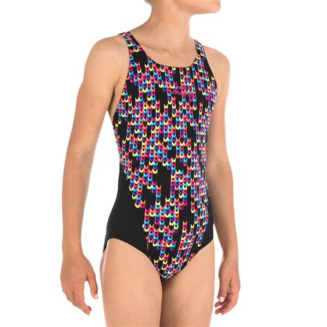 Haut type brassière sans cordon qui pourrait se détacher. Nabaiji Maillot de bain de natation une pièce fille ...