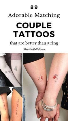 48 cute instagram captions for couples for every photo you post with your special someone. 112 Hopelessly Romantic Couple Tattoos That Are Better Than A Ring | Meaningful tattoos for ...