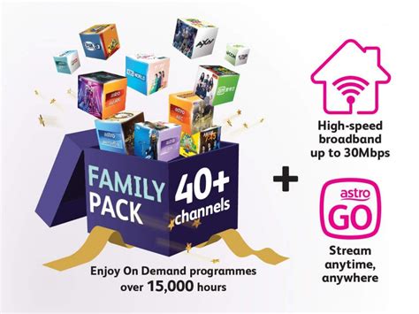 These channels went to the astro family pack. Dapatkan internet tanpa had bersama siaran Astro dari RM99 ...