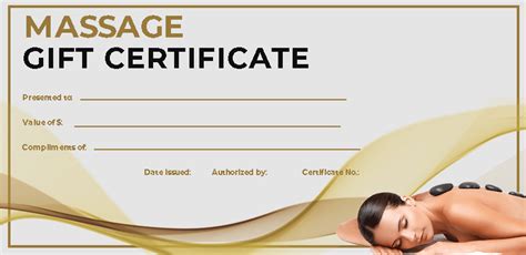 Now, if you're looking for online massage gift cards to customize, you'll find them right here too. 10+ Massage Gift Certificate free psd template | shop fresh