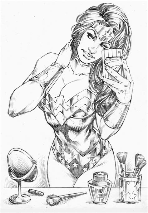 Wonder woman images to color. Selfie Wonder Woman by MARCIOABREU7.deviantart.com on ...