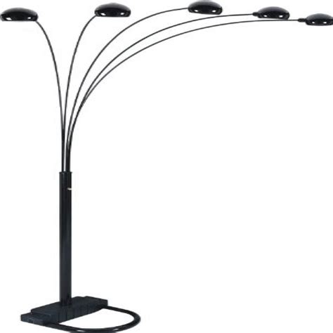 5 arm arch floor lamp. S.H. International 5-arm Arch Floor Lamp 84"H - Black ...