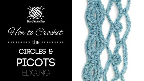 How to make a slip knot for beginners 1 of 7. The Circles & Picots Edging :: Crochet Stitch #96