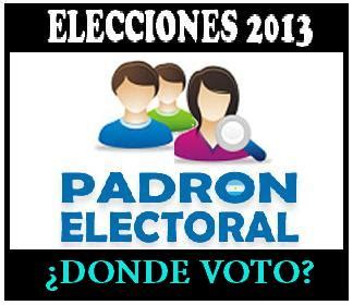 A un mes de los comicios generales, la cámara nacional electoral habilitó las consultas del padrón definitivo de electores. Recuperación del Peronismo de San Miguel: ELECCIONES PASO ...