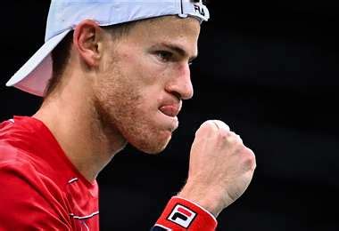 Schwartzman, durante un partido en el us open.timothy a. Schwartzman gana a Davidovich y queda a una victoria del ...