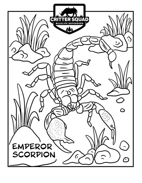 It is the year 1990, there is a galactic war going on between two alien races. Emperor Scorpion Coloring Page - C.S.W.D