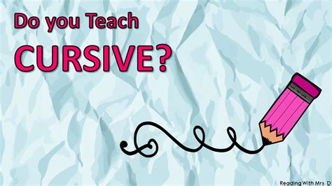 The problem is that there often aren't many good opportunities to practice reading cursive writing. Reading with Mrs. D: 5 Reasons Teachers Hate Cursive Writing