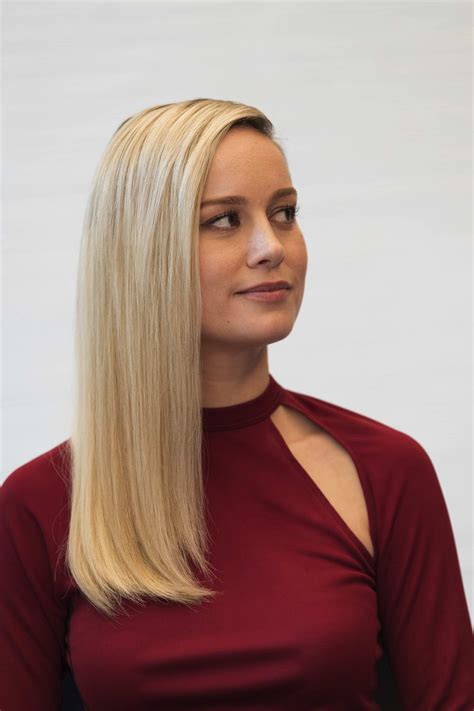 Larson's starred as captain marvel in the eponymous movie, released march 8, 2019. brie larson attends 'avengers- endgame' press conference ...