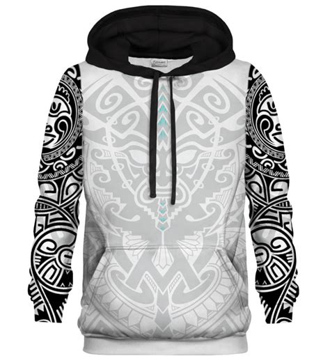 Previous | home | next | home | next Printed Hoodie - Polynesian Tattoo - Bittersweet Paris