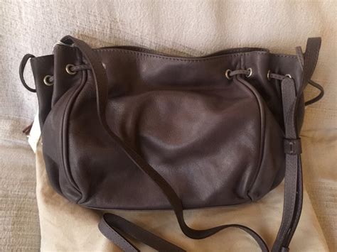 Sac porté épaule / croisé. Sacs à main Gerard Darel MINI 24H Cuir Gris ref.30382 ...