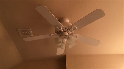 Abandoned house smc royal flush u42 hugger vintage ceiling fan. Ceiling fans in my house - YouTube