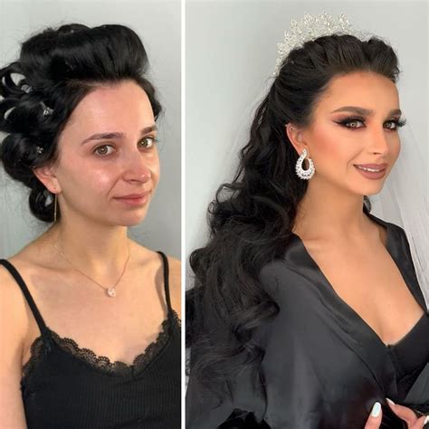 Brides don't like to get fake eyelashes, glittery eye take the time to reminisce and look back on all the wonderful experiences you had before and what better way to do this than to do it with your. 23 Photos Taken Before And After Brides Got Their Wedding ...