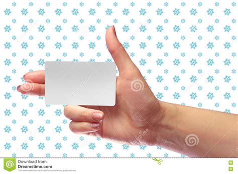 Maybe you would like to learn more about one of these? Right Female Hand Hold Blank White Card Mock-up. SIM ...