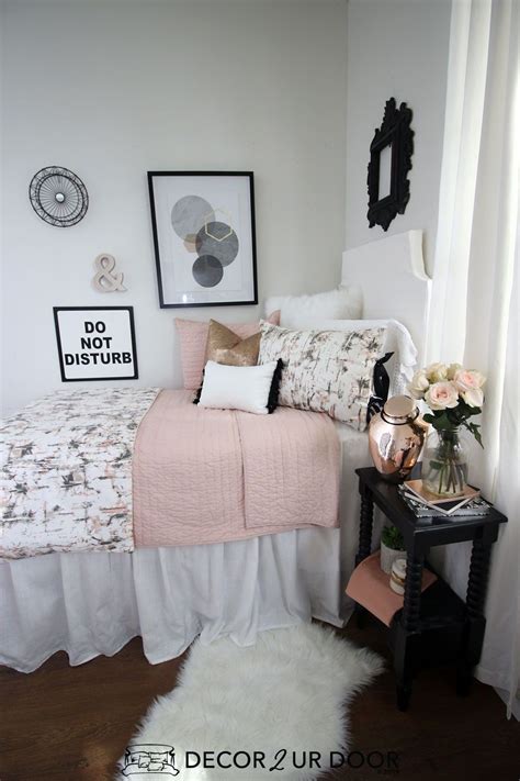 Maybe you would like to learn more about one of these? Blush Rose Gold Marble Dorm Bedding Set | Dorm bedding sets, Apartment bedding, College dorm ...