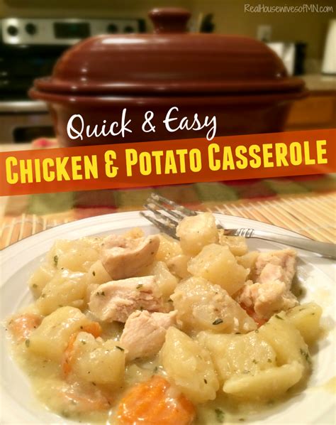 From chicken noodle to tomato and everything in between, we make delicious real ingredients: Quick Chicken & Potato Casserole Recipe - Real Housewives ...