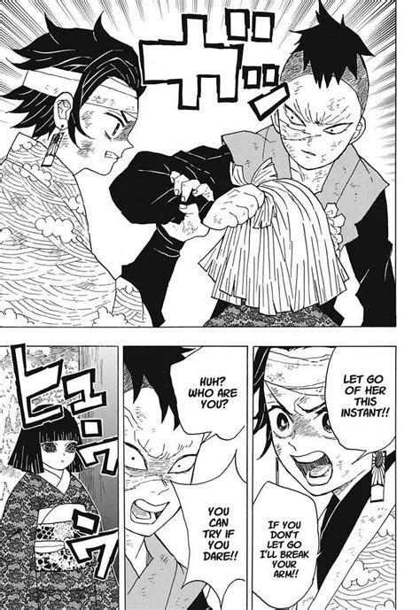 One day, tanjirou decides to go down to the local village to make a little money, selling charcoal. Demon Slayer, Chapter 8-